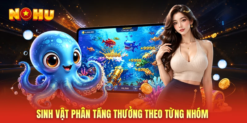 Sinh vật phân tầng thưởng theo từng nhóm
