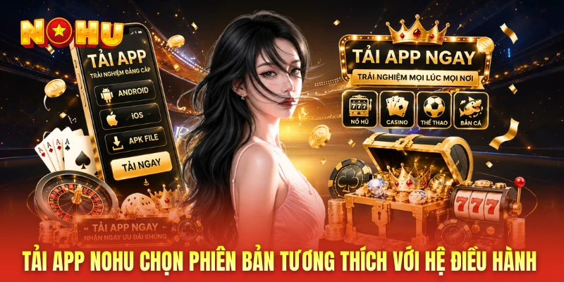 Tải app NOHU chọn phiên bản tương thích với hệ điều hành 
